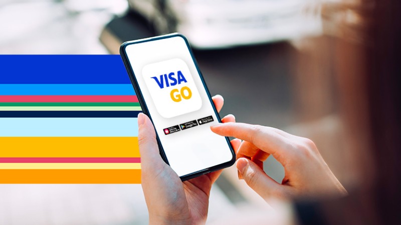 visa go app on mobile phone
