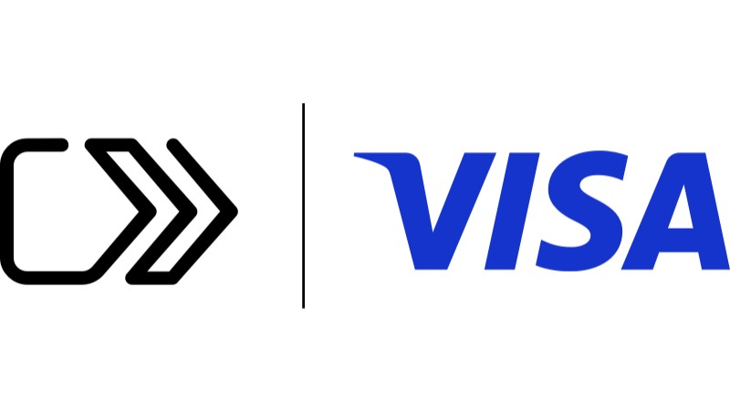 visa logo and click to pay icon