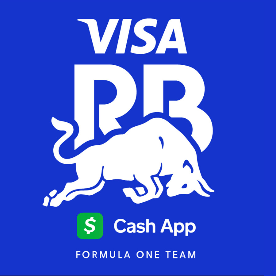 visa red bull cash app formula one team logo