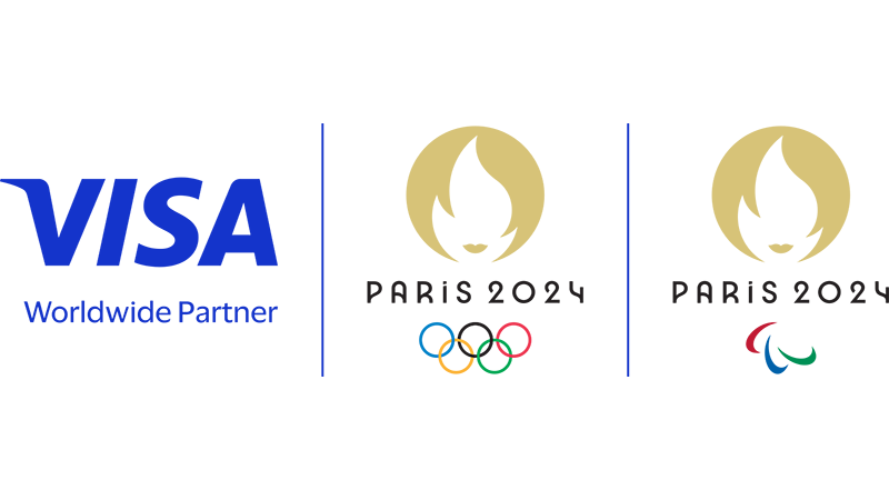 Visa and Paris 2024 logo ©